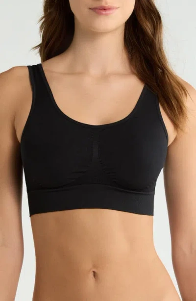 Nordstrom Seamless Tank Bralette In Black