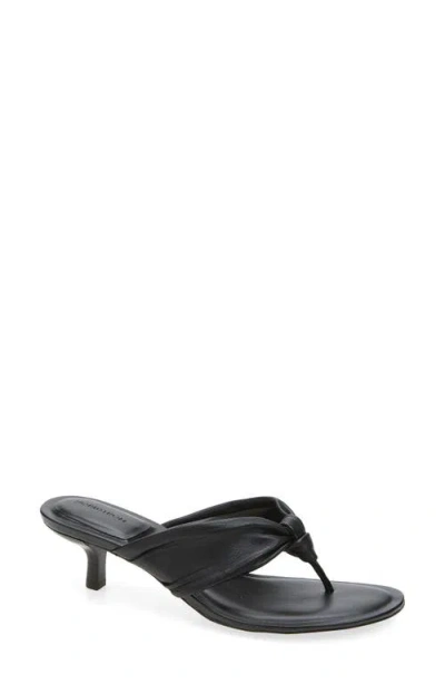 Nordstrom Selene Kitten Heel Flip Flop In Black