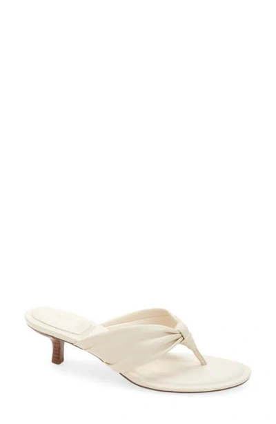 Nordstrom Selene Kitten Heel Flip Flop In White