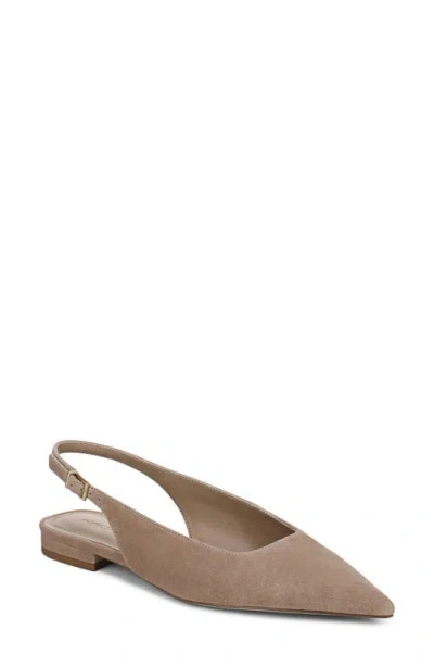 Nordstrom Selina Leather Slingback Flat In Brown