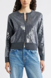 Nordstrom Sequin Wool & Cashmere Cardigan In Multi