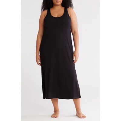 Nordstrom Serene Jersey Racerback Nightgown In Black