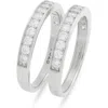 Nordstrom Set Of 2 Cubic Zirconia Rings In Silver