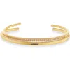Nordstrom Set Of 2 Demi Fine Cubic Zirconia Cuff Bracelets