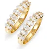 Nordstrom Set Of 2 Oval Cubic Zirconia Bands