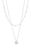 Nordstrom Set Of 3 Disc Pendant Necklaces In Silver