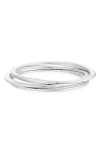 NORDSTROM NORDSTROM SET OF 3 HAMMERED BANGLES
