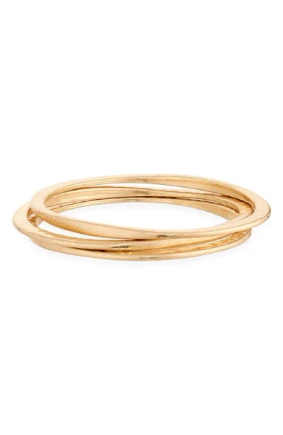 Nordstrom Set Of 3 Hammered Bangles