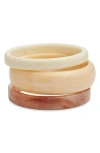 NORDSTROM NORDSTROM SET OF 3 RESIN BANGLES