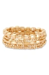 Nordstrom Set Of 5 Beaded Stretch Bracelets