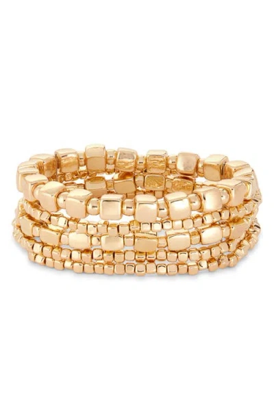 Nordstrom Set Of 5 Beaded Stretch Bracelets