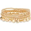 Nordstrom Set Of 5 Beaded Stretch Bracelets