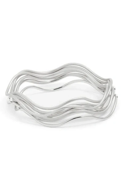 Nordstrom Set Of 8 Wavy Bangles
