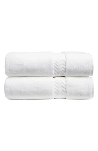 Nordstrom Set Of Two Organic Hydrocotton Bath Towels In White