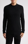 NORDSTROM NORDSTROM SHAKER STITCHE MERINO WOOL SWEATER