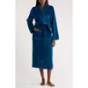 Nordstrom Shawl Collar Plush Longline Robe In Blue