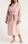 Nordstrom Shawl Collar Plush Robe In Pink