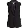 Nordstrom Shawl Lapel Blazer Vest In Black