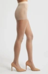 Nordstrom Control Top Fishnet Tights In Brown