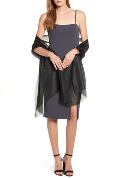 Nordstrom Shimmer Wrap In Black