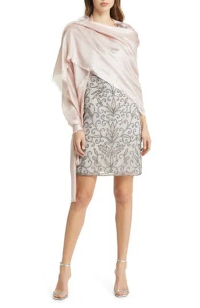 Nordstrom Shimmer Wrap In Pink Chintz