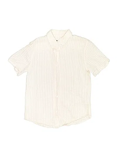 Pre-owned Nordstrom Kids' Short Sleeve Button Down Shirt In Pink