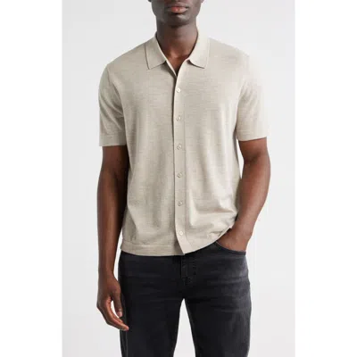 Nordstrom Short Sleeve Button Front Cardigan In White
