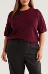 Nordstrom Short Sleeve Cashmere Sweater In Pink