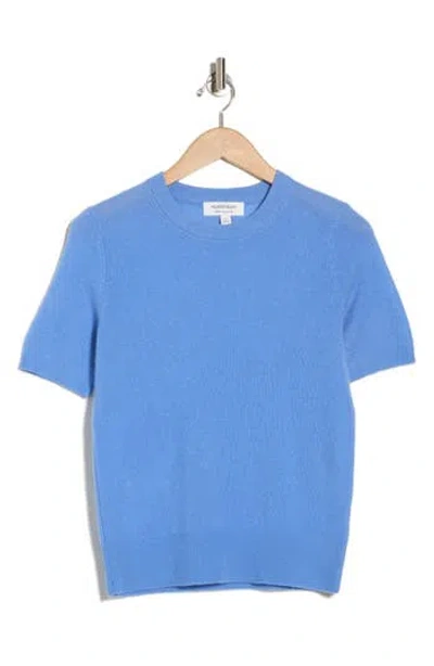 Nordstrom Short Sleeve Cashmere Sweater In Blue