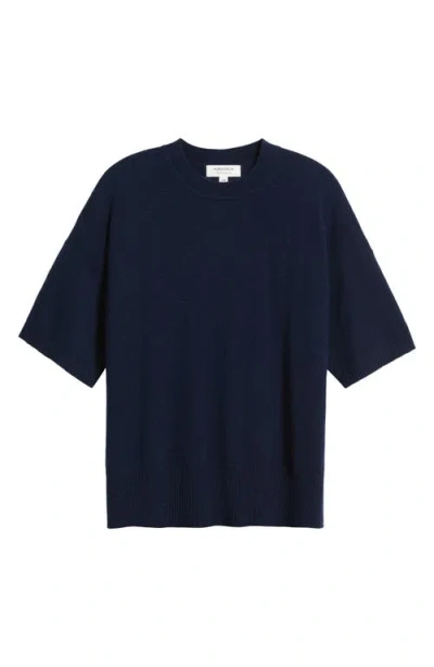 Nordstrom Short Sleeve Cashmere Sweater In Blue