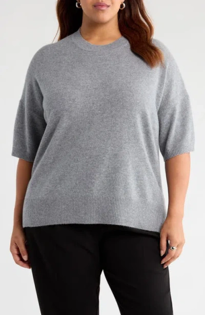 NORDSTROM NORDSTROM SHORT SLEEVE CASHMERE SWEATER