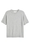 Nordstrom Short Sleeve Cashmere Sweater In Grey Formal
