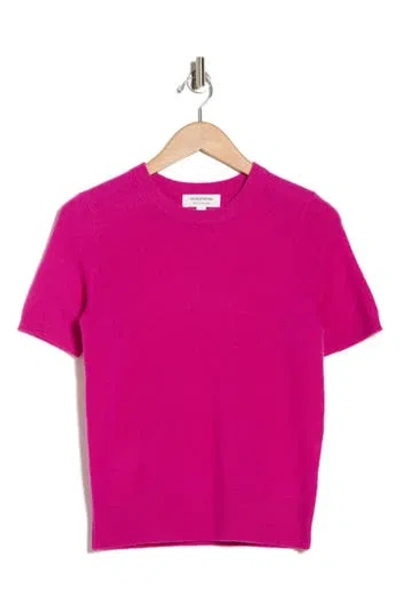 Nordstrom Short Sleeve Cashmere Sweater In Pink