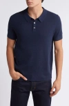 NORDSTROM NORDSTROM SHORT SLEEVE COOLMAX® & WOOL POLO SWEATER