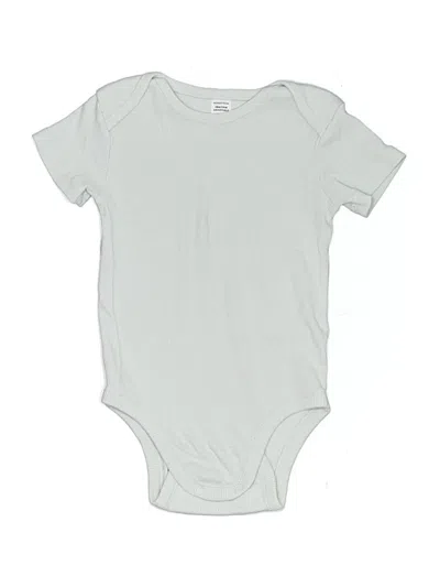 Pre-owned Nordstrom Kids' Short Sleeve Onesie In Gray