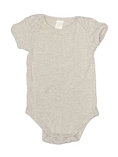 Pre-owned Nordstrom Babies' Short Sleeve Onesie In Gray