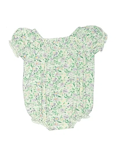 Pre-owned Nordstrom Babies' Short Sleeve Onesie In Green