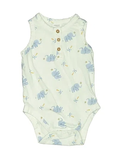 Pre-owned Nordstrom Babies' Short Sleeve Onesie In Green