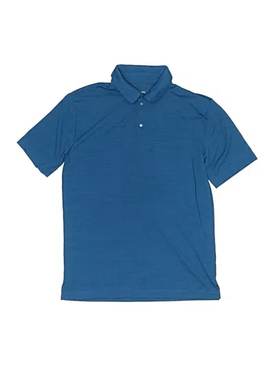 Pre-owned Nordstrom Kids' Short Sleeve Polo Shirt In Blue