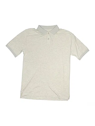 Pre-owned Nordstrom Kids' Short Sleeve Polo Shirt In Gray