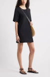 Nordstrom Short Sleeve Shift Dress In Black