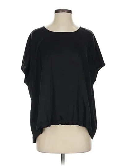 Pre-owned Nordstrom Short Sleeve Top Black Boatneck Tops