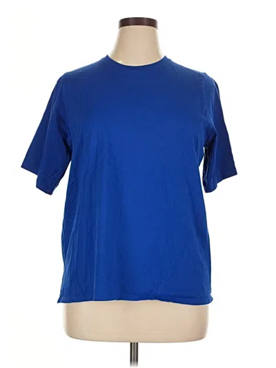 Pre-owned Nordstrom Short Sleeve T-shirt In Blue