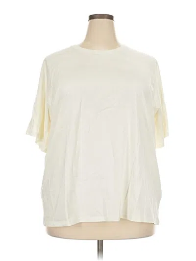 Pre-owned Nordstrom Short Sleeve T-shirt In Ivory