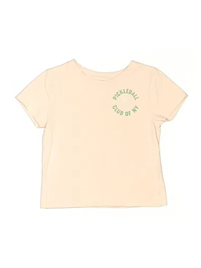 Pre-owned Nordstrom Kids' Short Sleeve T-shirt In Tan