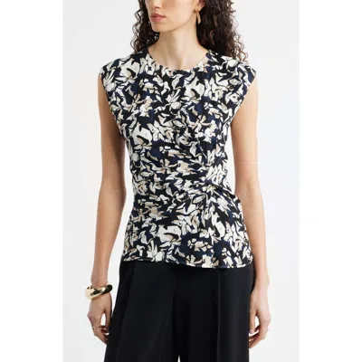 Nordstrom Side Twist Top In Black