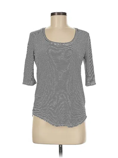 Pre-owned Nordstrom Signature 3/4 Sleeve T-shirt In Blue