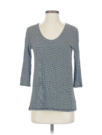 Pre-owned Nordstrom Signature 3/4 Sleeve T-shirt In Blue