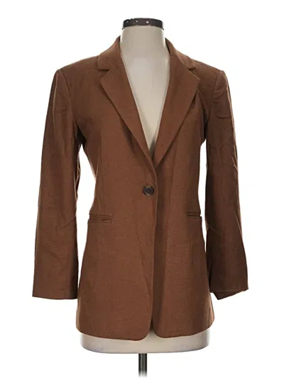 Pre-owned Nordstrom Signature Blazer Jacket In Brown