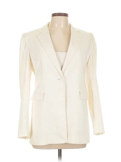 Pre-owned Nordstrom Signature Blazer Jacket In White